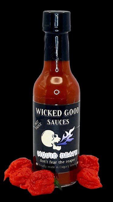 Liquid Death don't fear the reaper Hot Sauce